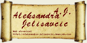 Aleksandra Jelisavčić vizit kartica